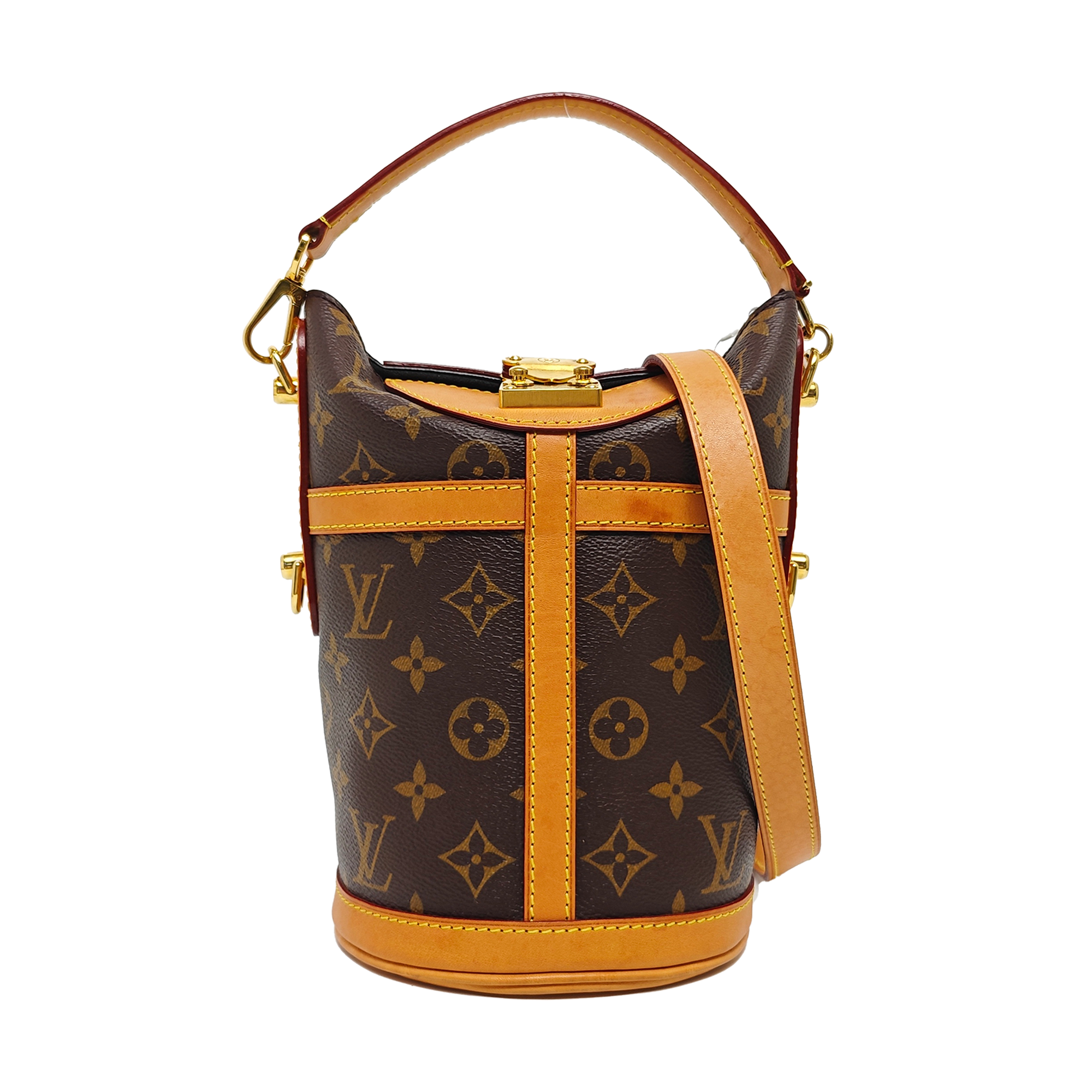DUFFLE Monogram Coated Canvas Brown