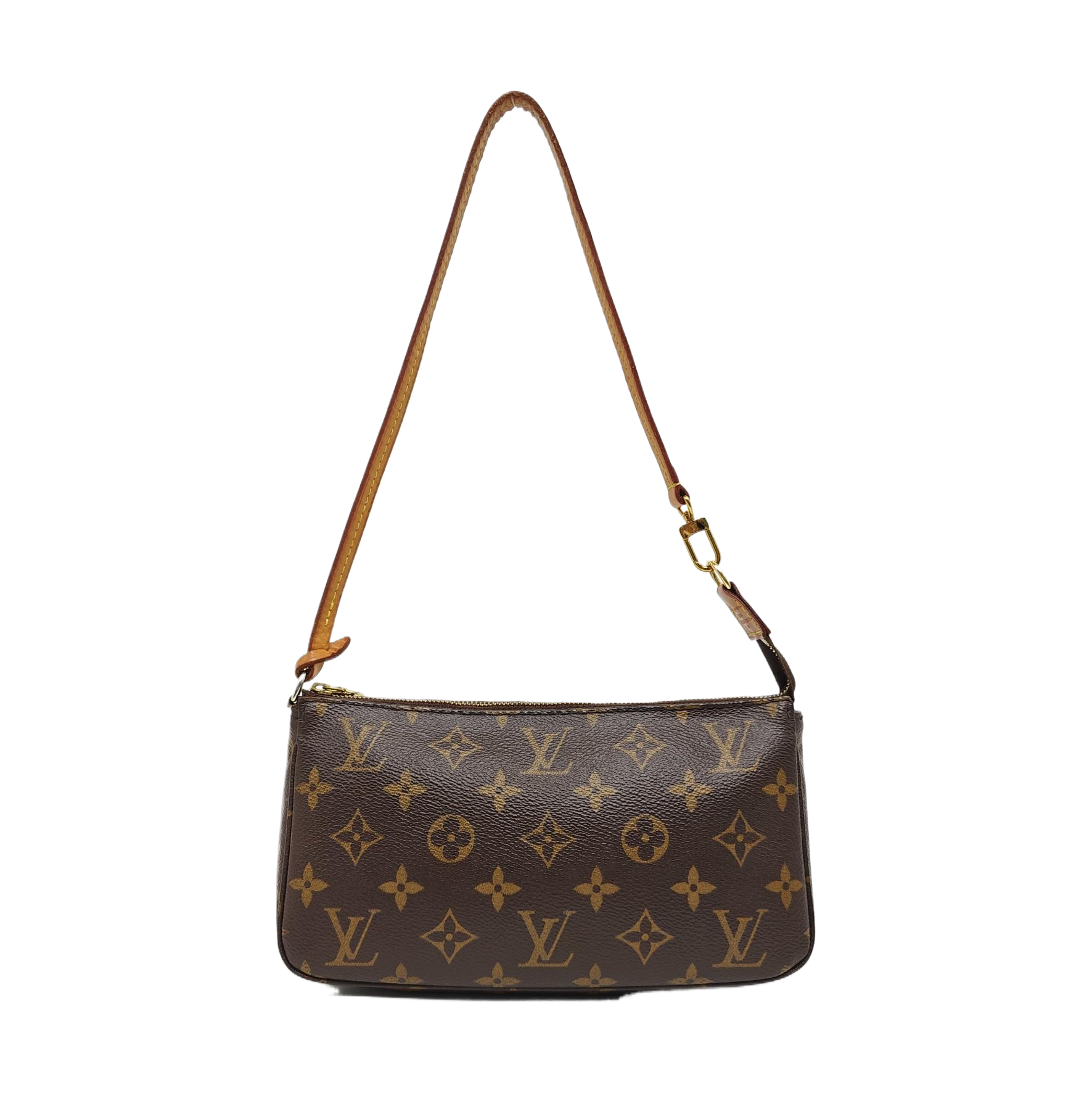 ACCESSOIRES GM Monogram Coated Canvas Brown