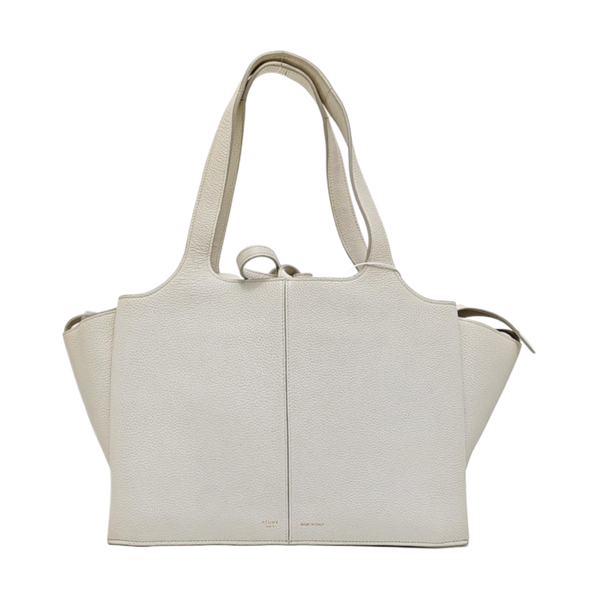 TRI FOLD Calfskin White