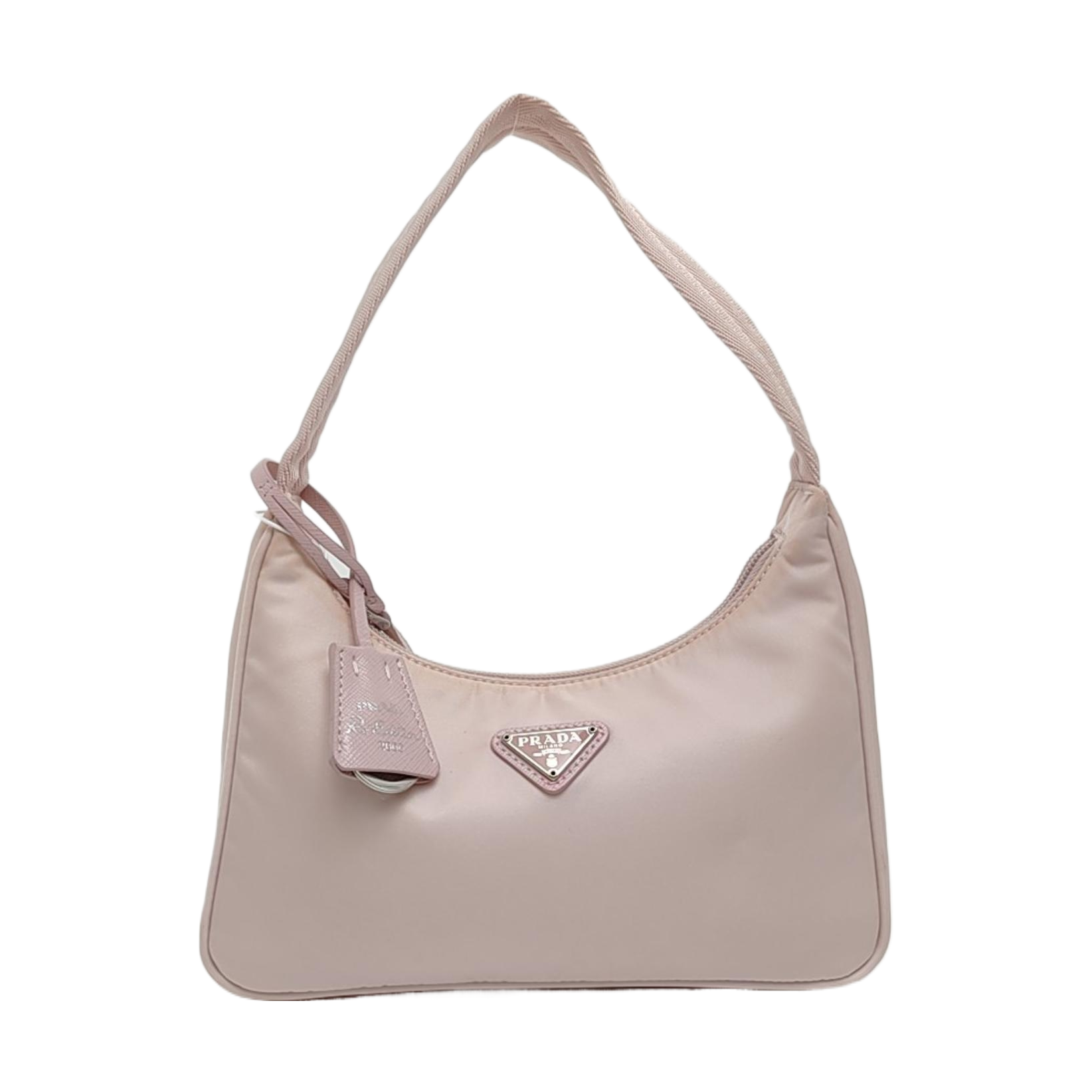 Authenticated pre-owned  Re-Edition Nylon Pink - Top Handle Bag at Looply