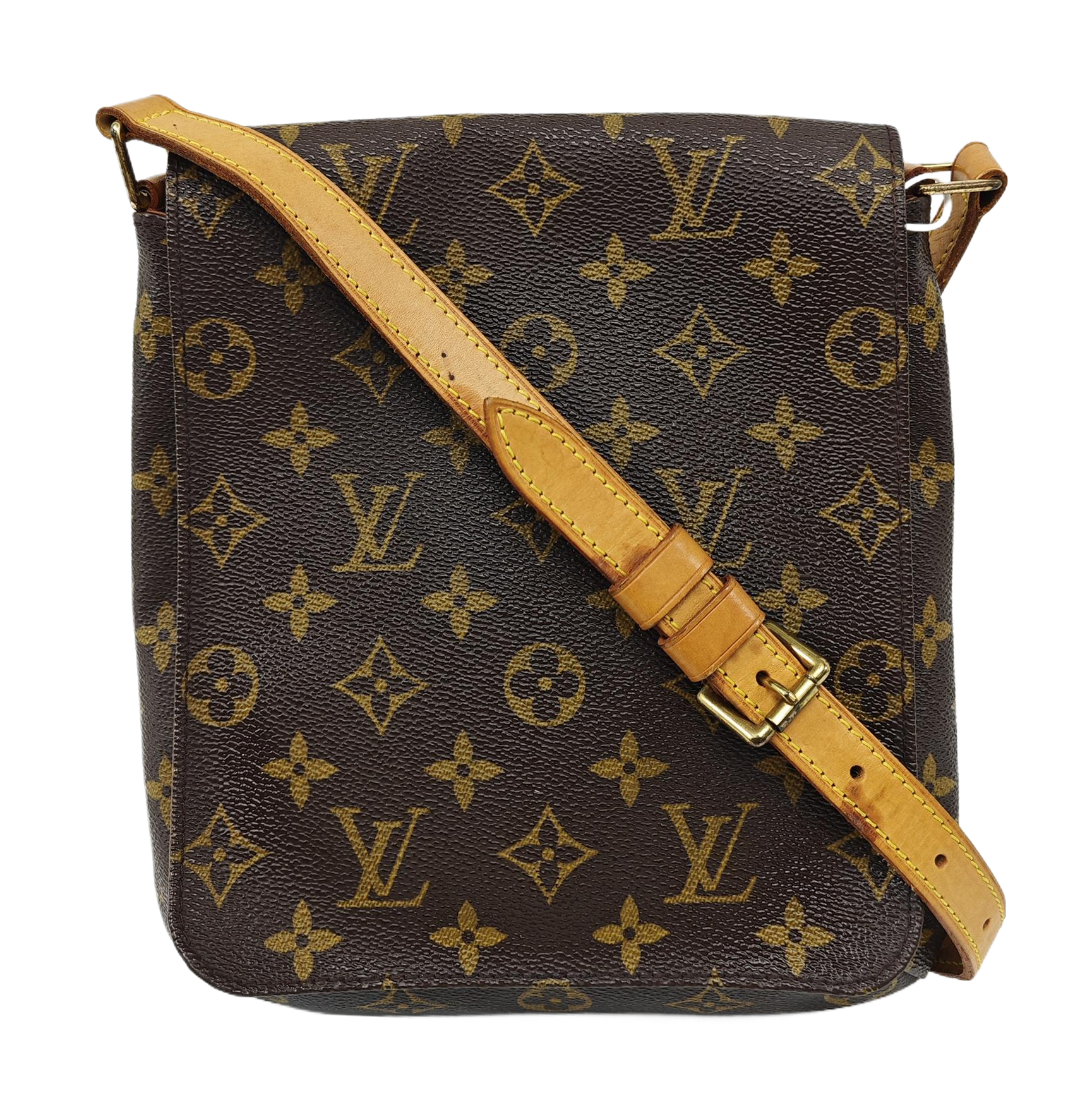 MUSETTE TANGO PM Monogram Coated Canvas Brown