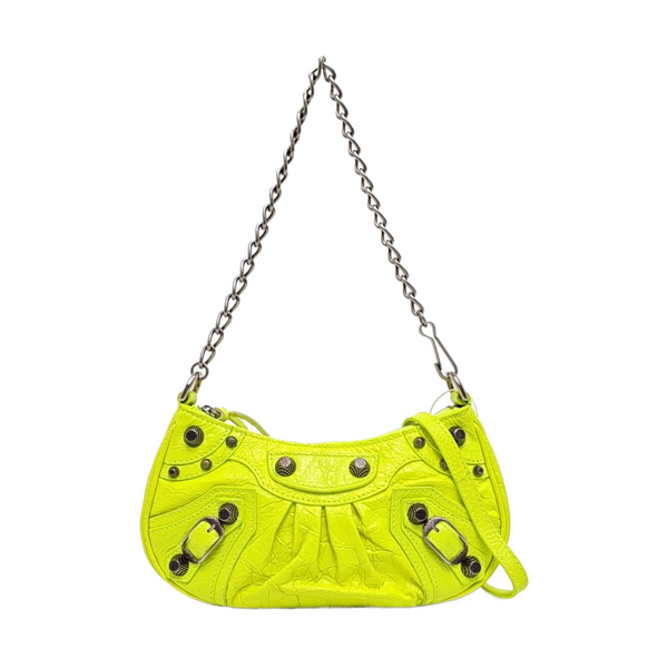 Le Cagole Mini Calfskin Green