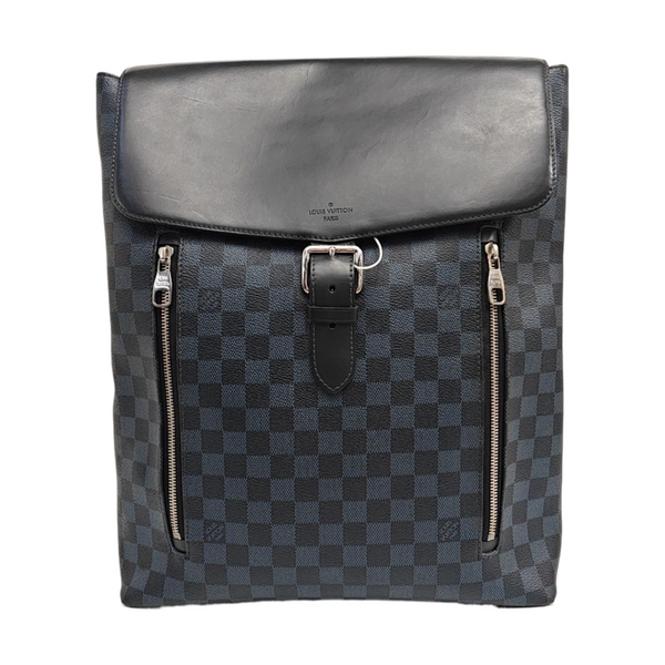 Damier Coated Canvas Backpack Blue