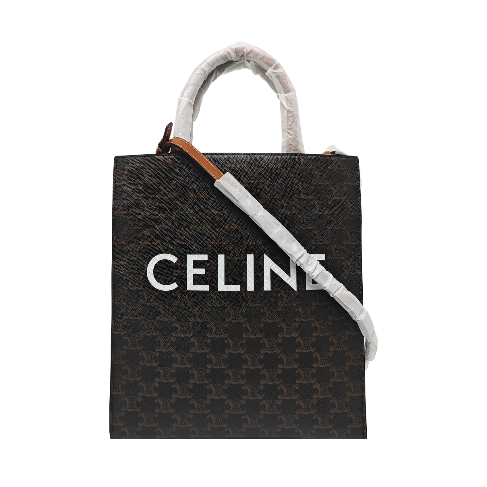 CABAS CELINE Small Coated Canvas Black