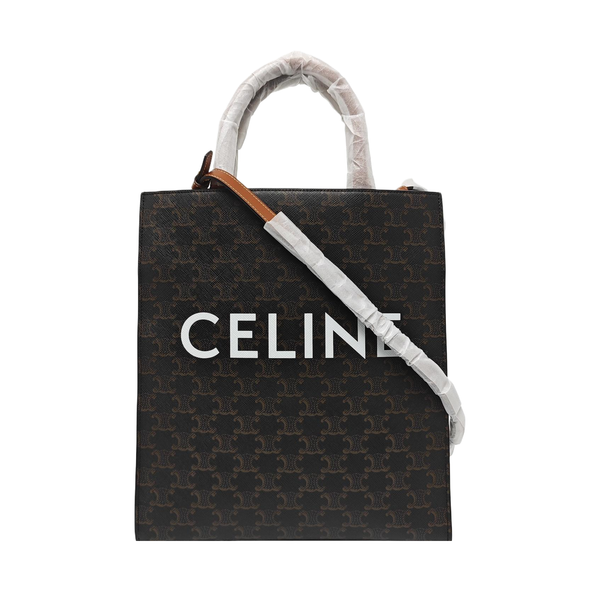 CABAS CELINE Small Coated Canvas Black
