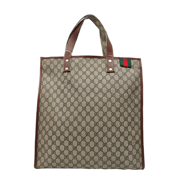 Monogram Coated Canvas Tote Bag Black