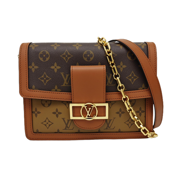 DAUPHINE MM Monogram Coated Canvas Brown