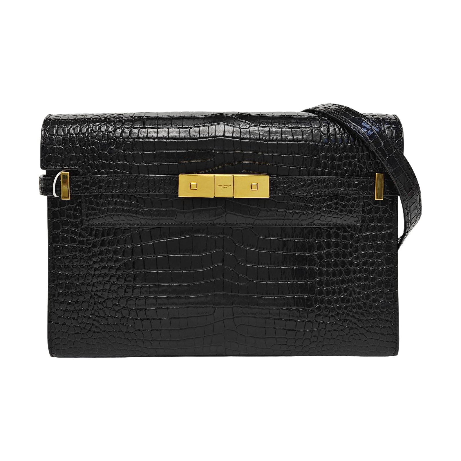 MANHATTAN Medium Calfskin Black