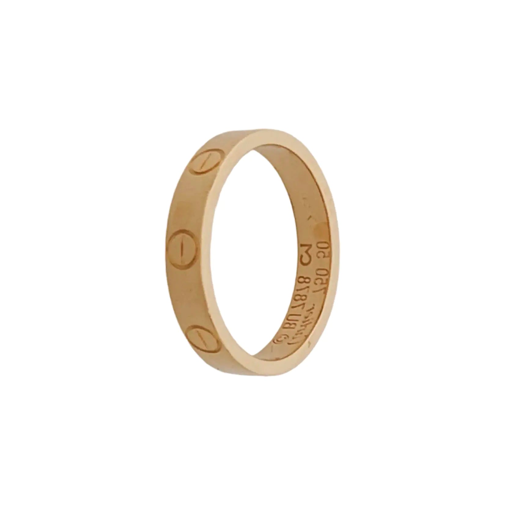LOVE 18k Rose Gold Ring EU 50