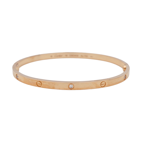 LOVE 18k Rose Gold Bangle