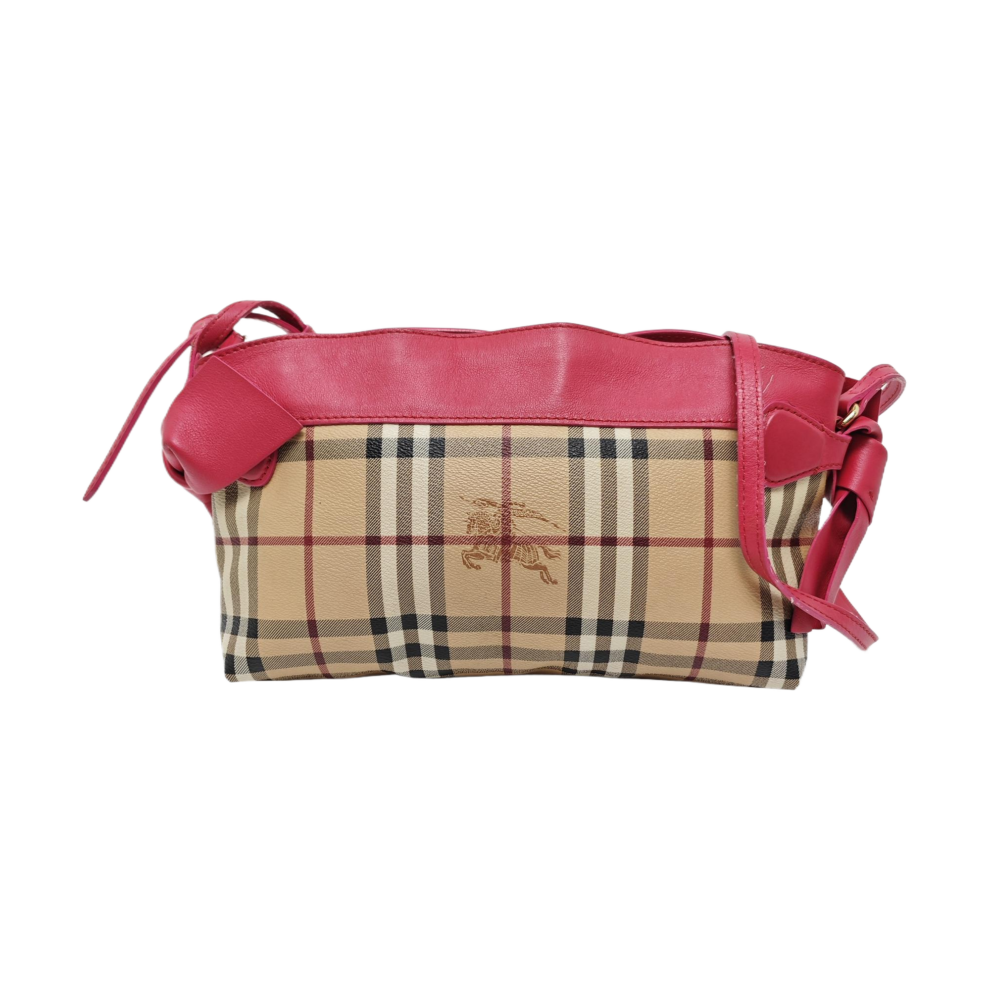 Coated Canvas Shoulder Bag Beige