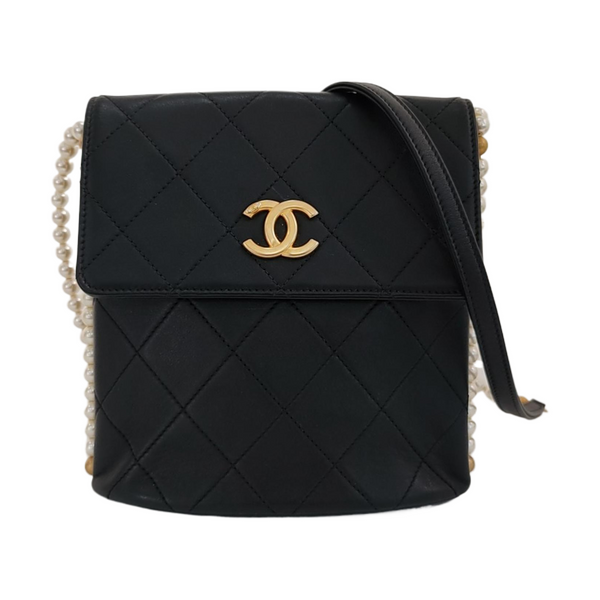 Small Quilted Calfskin Black