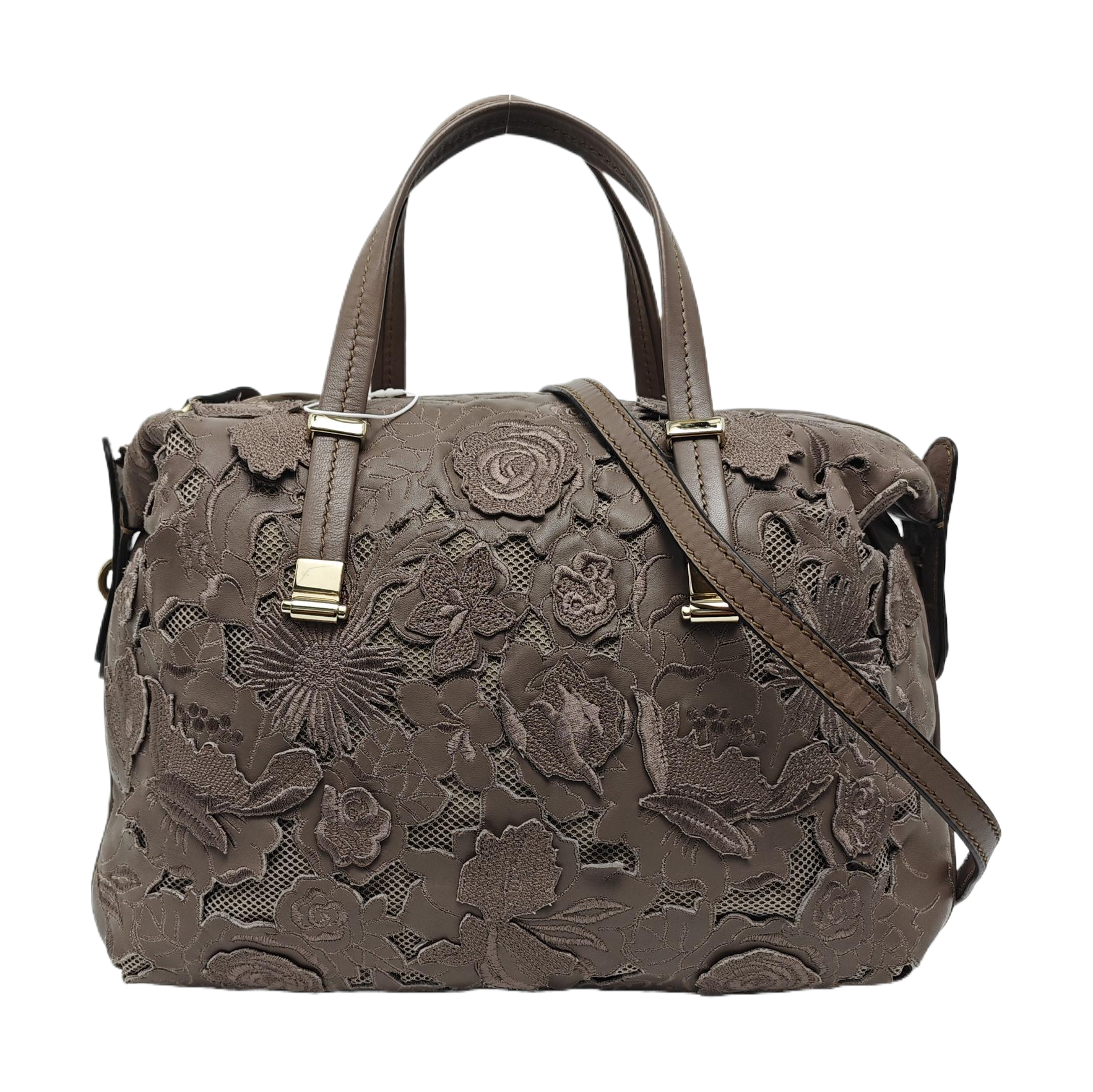 Lambskin Shoulder Bag Gray