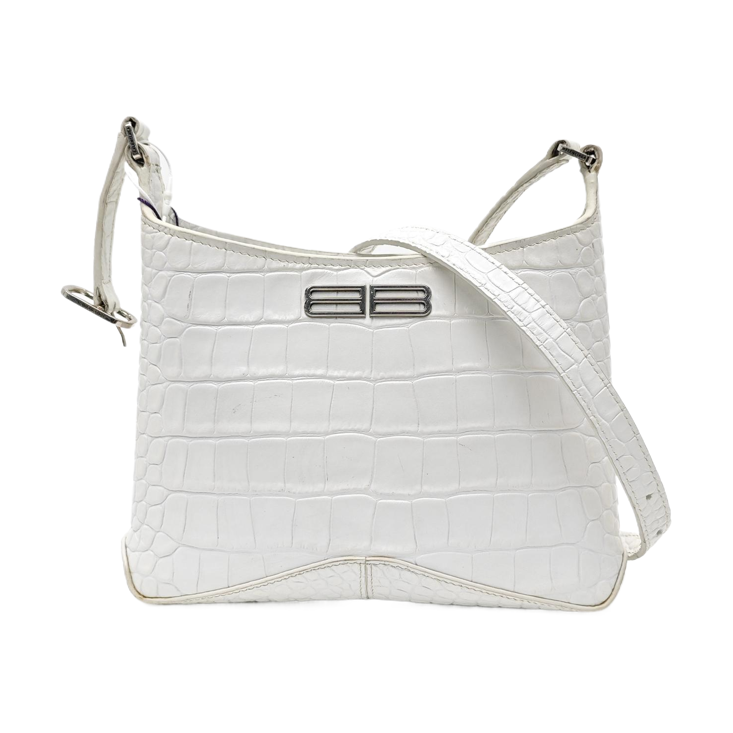 Calfskin Shoulder Bag Small White
