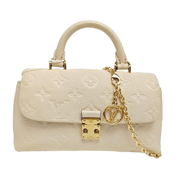 NANO MADELEINE Nano Monogram Calfskin Beige