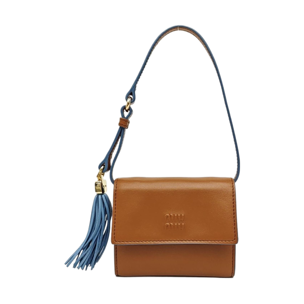 Calfskin Top Handle Bag Brown