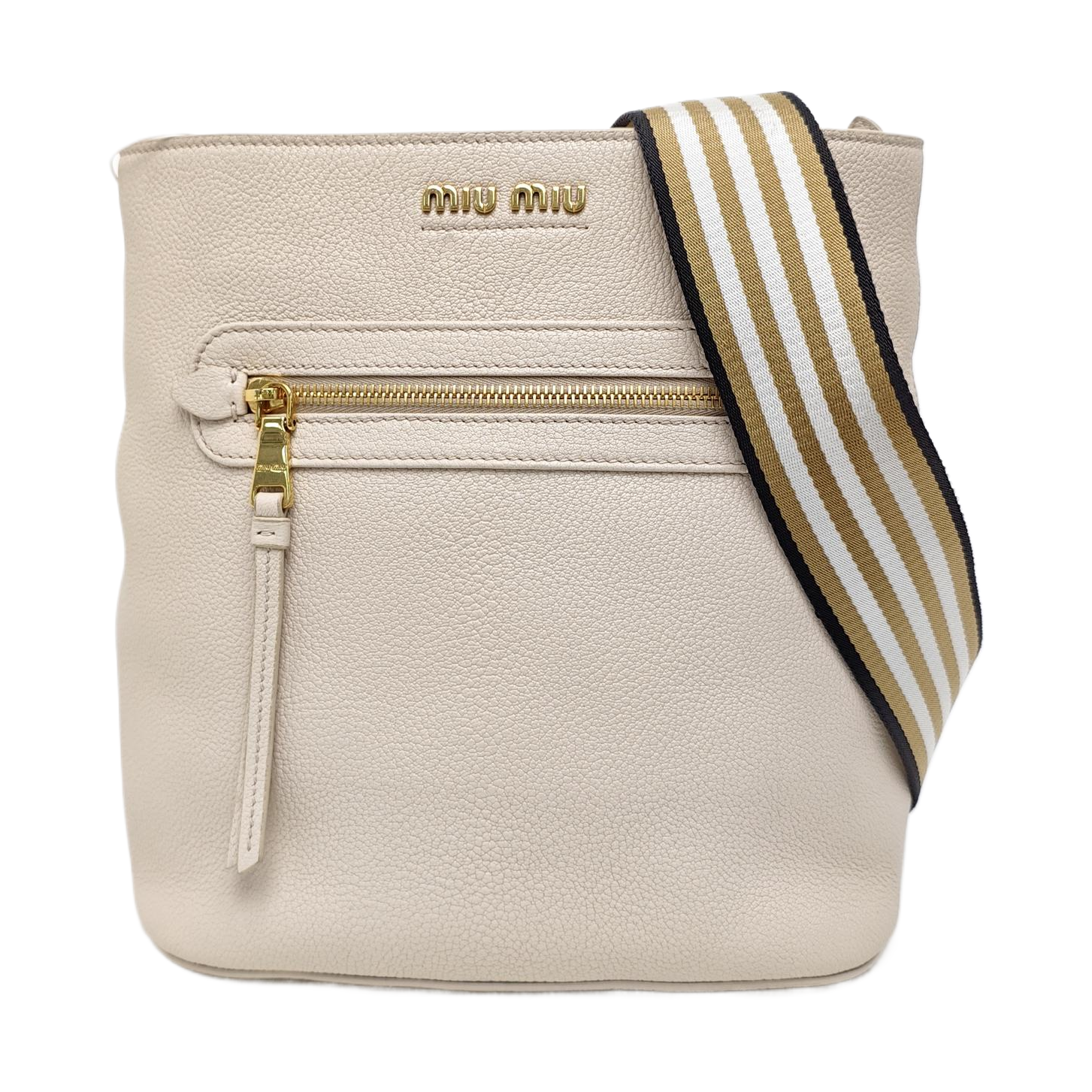 Calfskin Shoulder Bag White