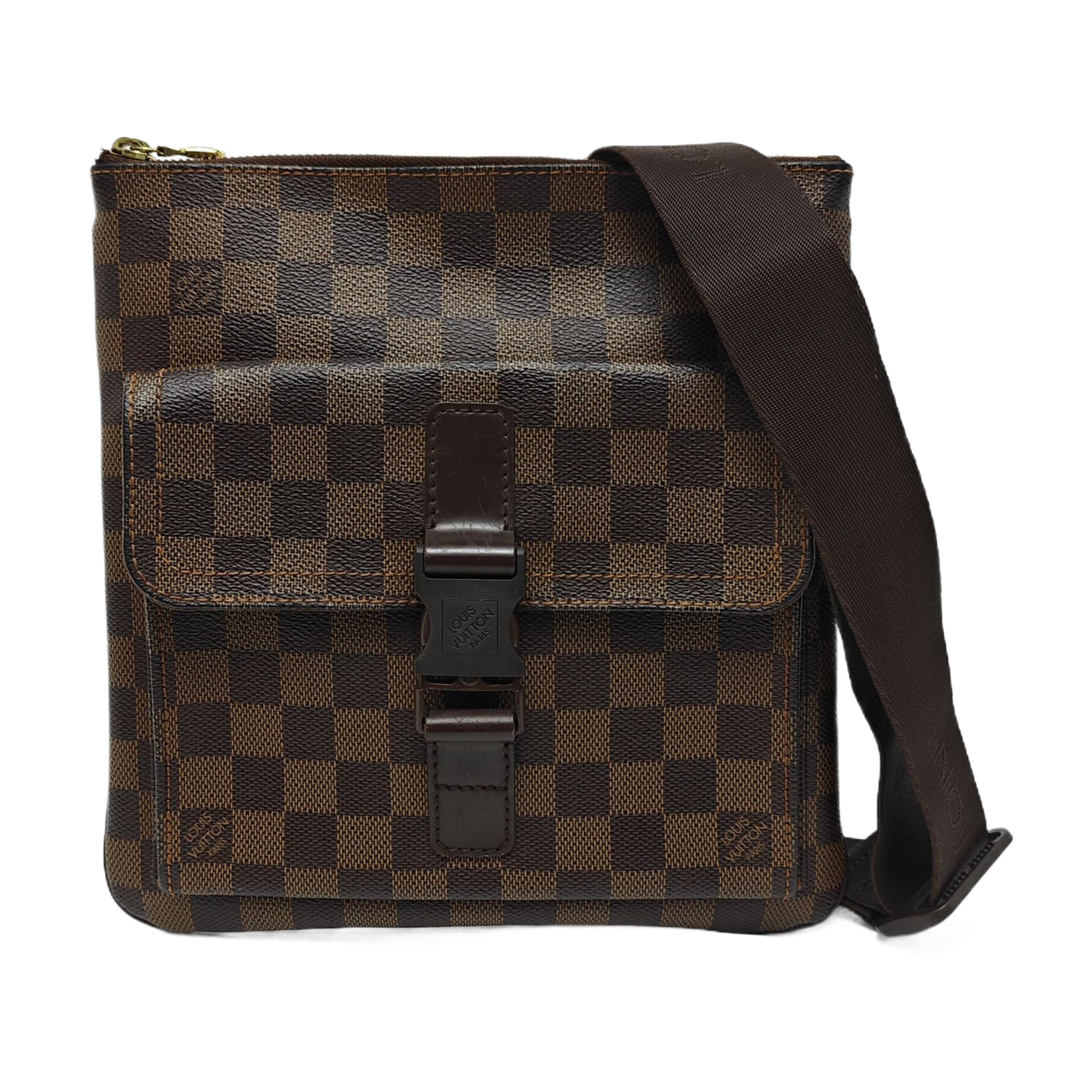 MELVILLE Damier Ebene Coated Canvas Brown