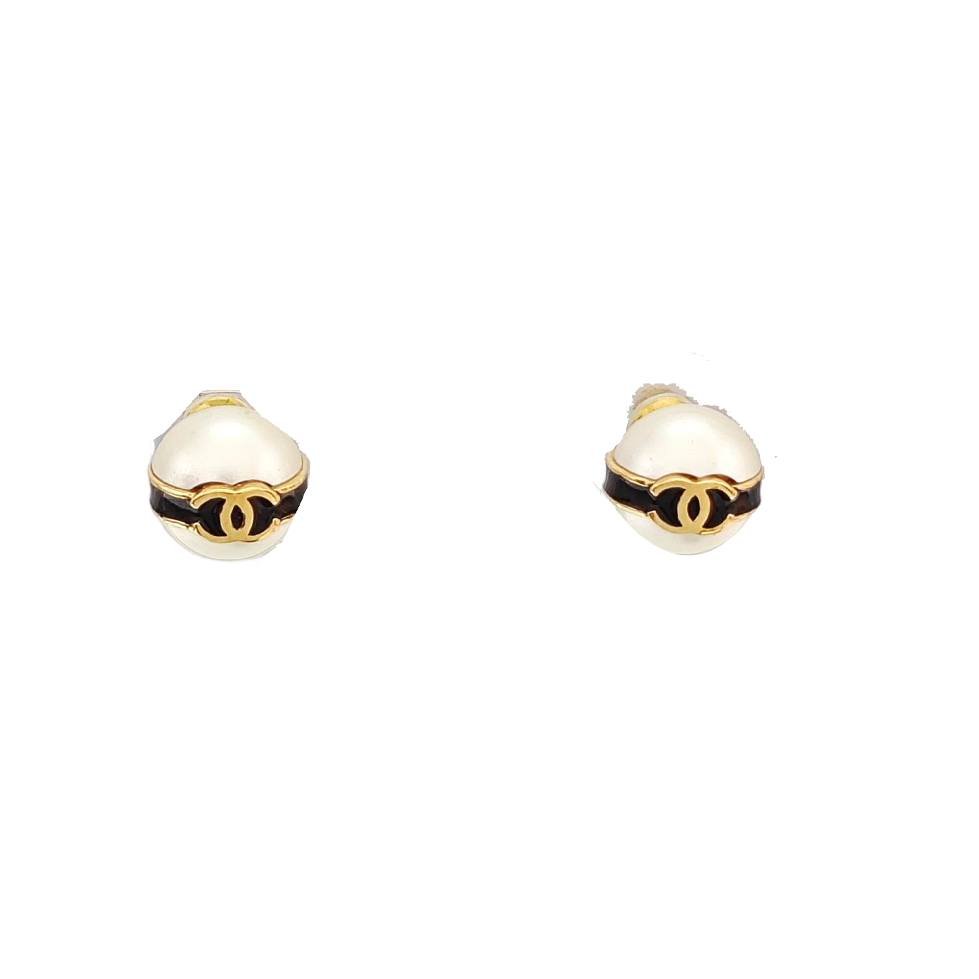 Faux Pearl White Stud Earrings