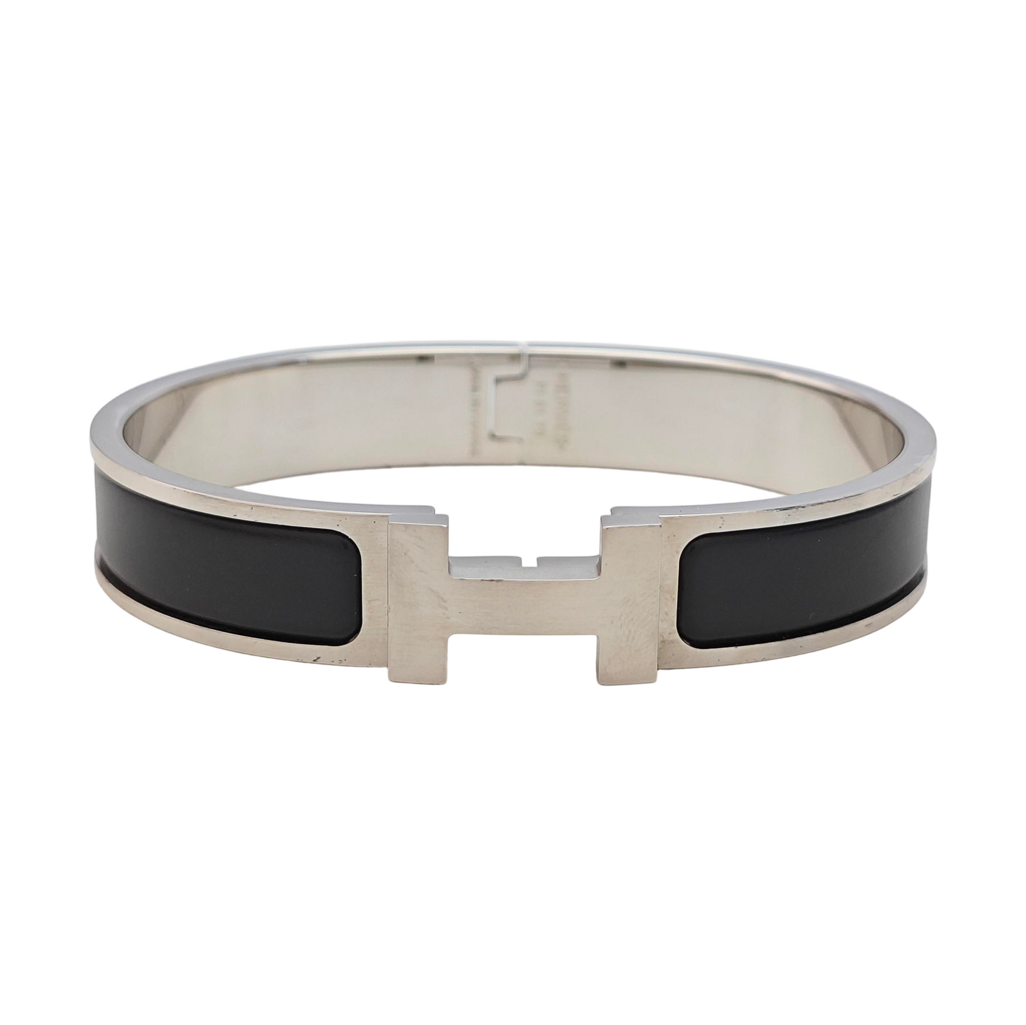 Clic Hh Metal Silver Bangle