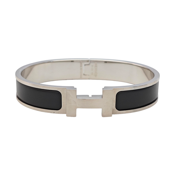 Clic Hh Metal Silver Bangle
