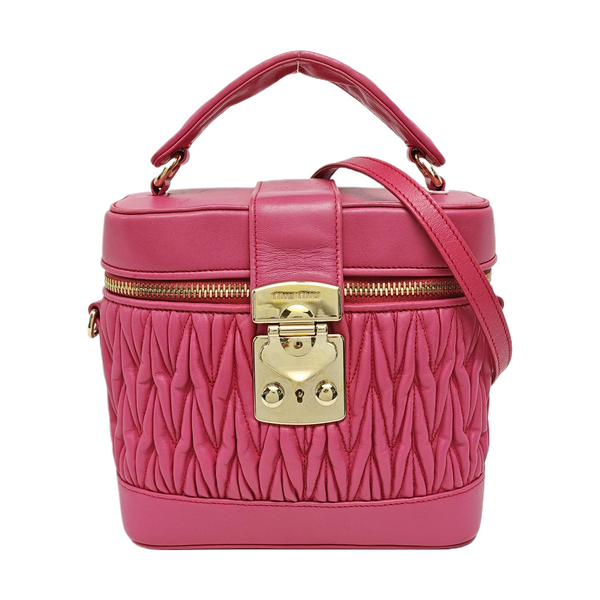 Quilted Lambskin Shoulder Bag Red
