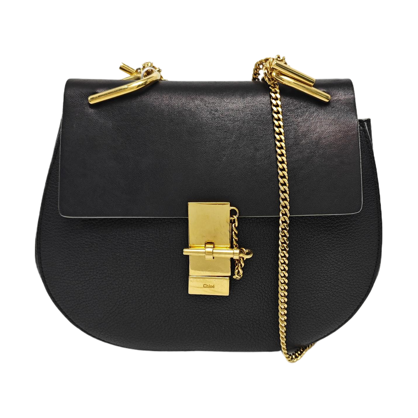 Drew Medium Calfskin Black
