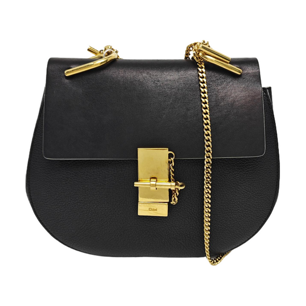 Drew Medium Calfskin Black