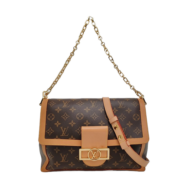 DAUPHINE GM Monogram Coated Canvas Brown