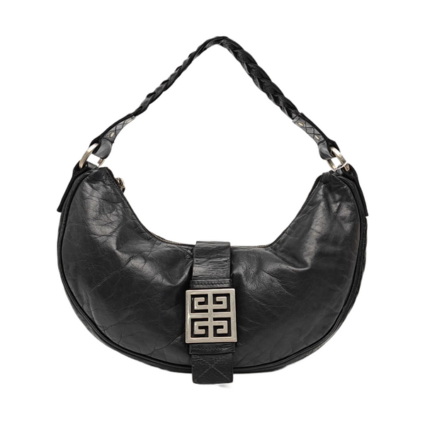 Calfskin Top Handle Bag Black