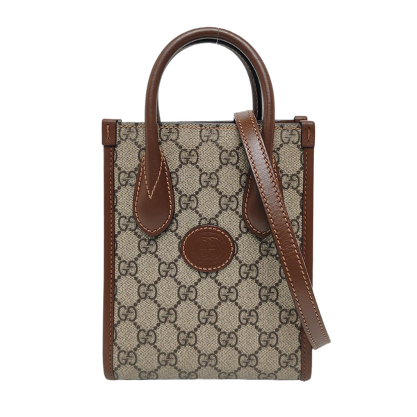 Retro Mini Monogram Coated Canvas Beige
