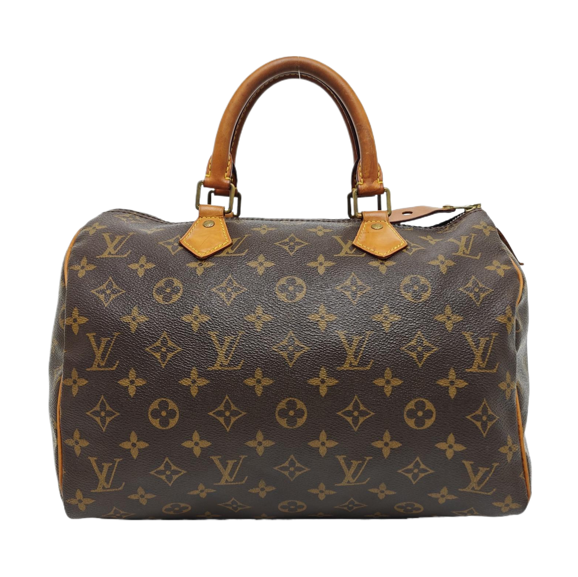 SPEEDY 30 Monogram Coated Canvas Brown
