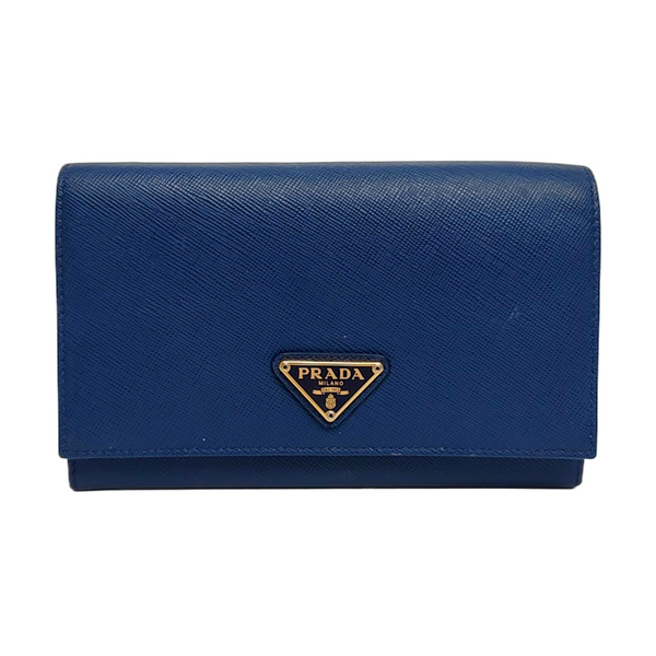 Leather Wallet Blue