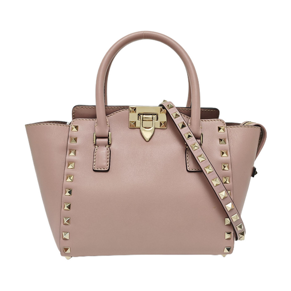 Rockstud Calfskin Pink