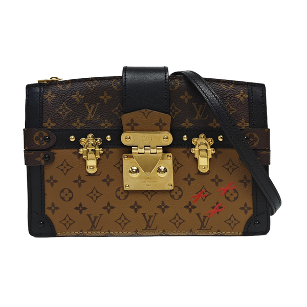 TRUNK Monogram Coated Canvas Brown