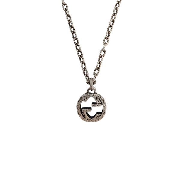 Interlocking G 925 Sterling Silver Necklace