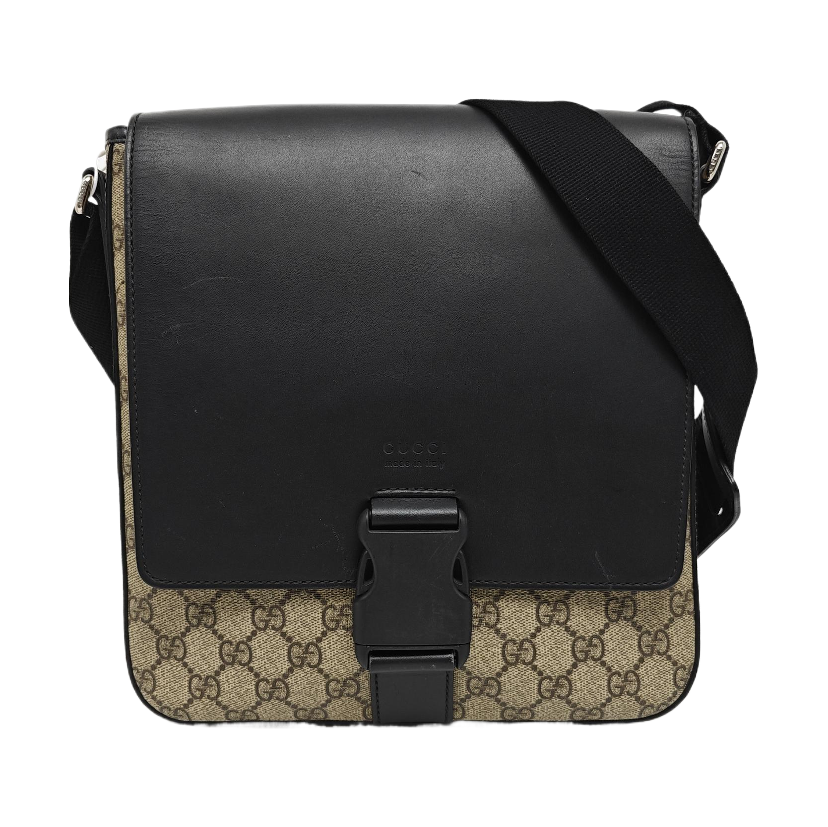 Monogram Coated Canvas Shoulder Bag Brown