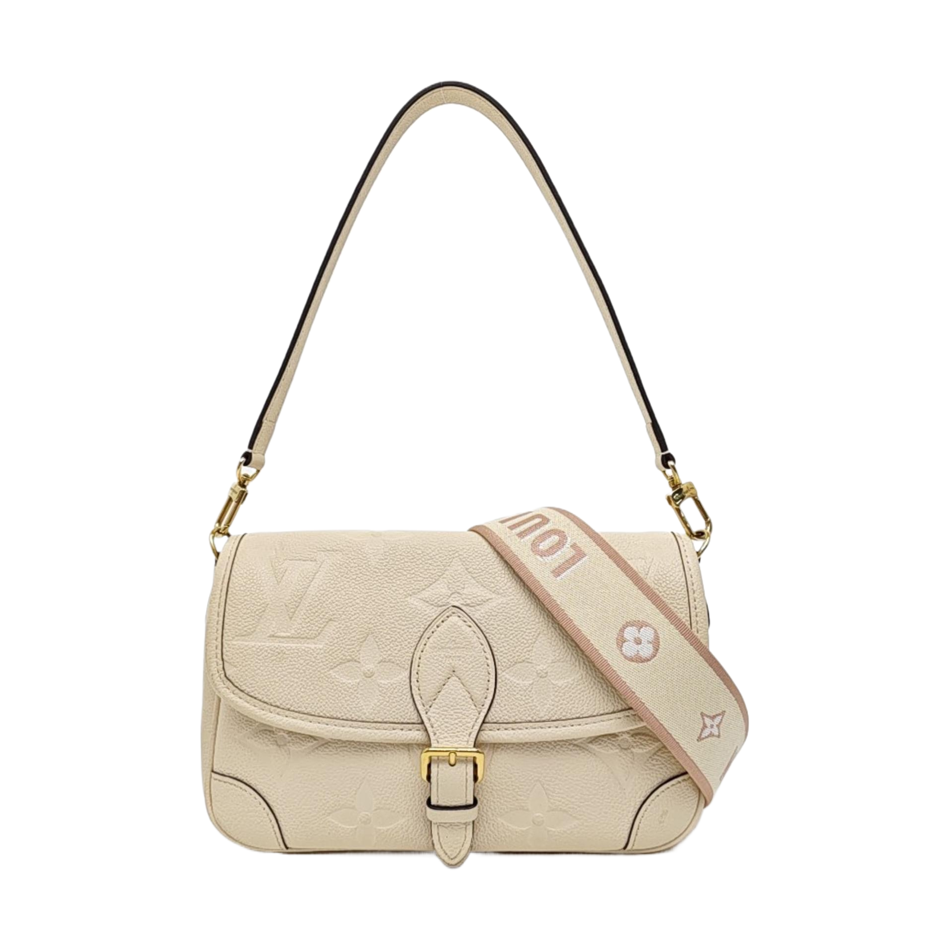 DIANE Monogram Calfskin Beige
