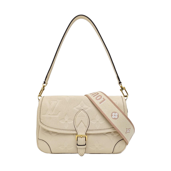 DIANE Monogram Calfskin Beige