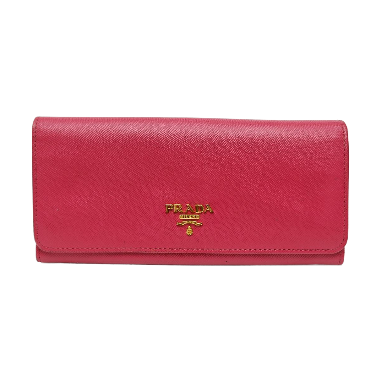 Fold Wallet Saffiano Calfskin Red Wallet