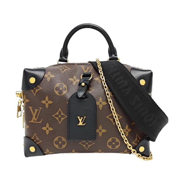 PETITE MALLE Monogram Coated Canvas Brown