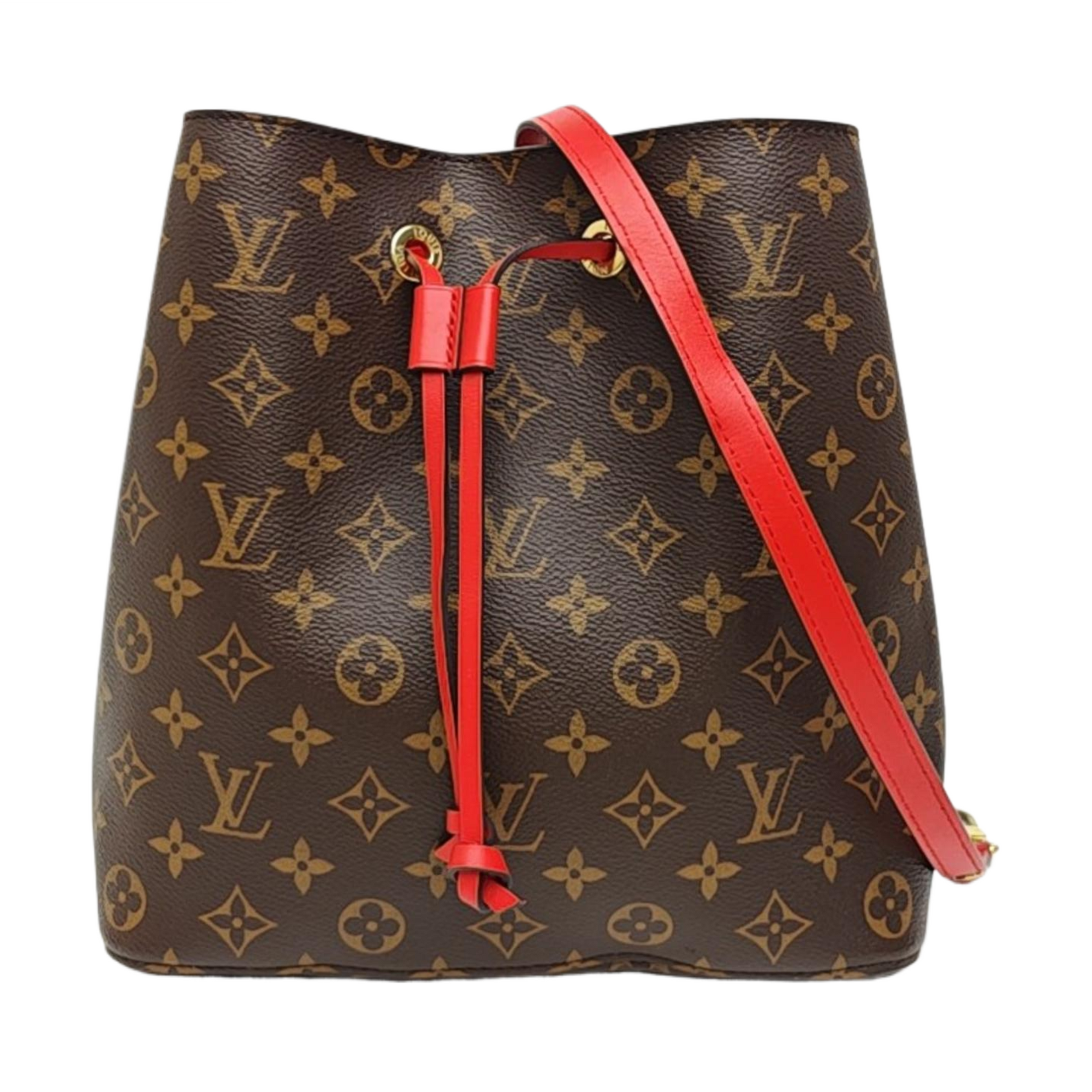 NÉONOÉ MM Monogram Coated Canvas Brown