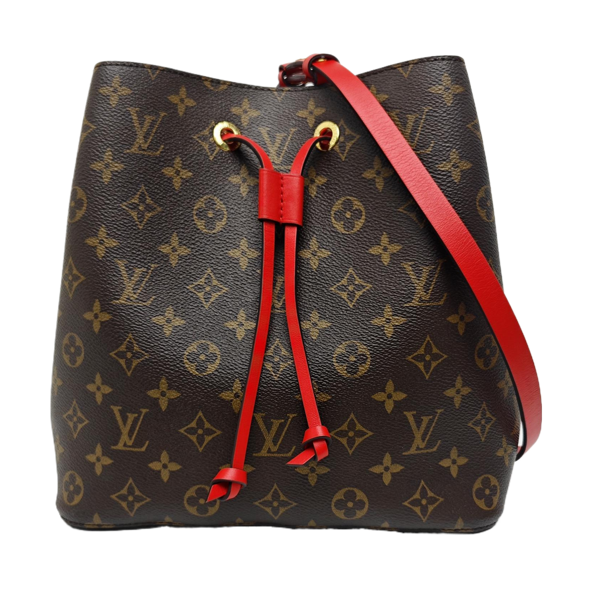 NÉONOÉ MM Monogram Coated Canvas Brown