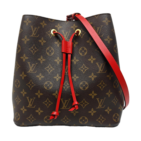 NÉONOÉ MM Monogram Coated Canvas Brown