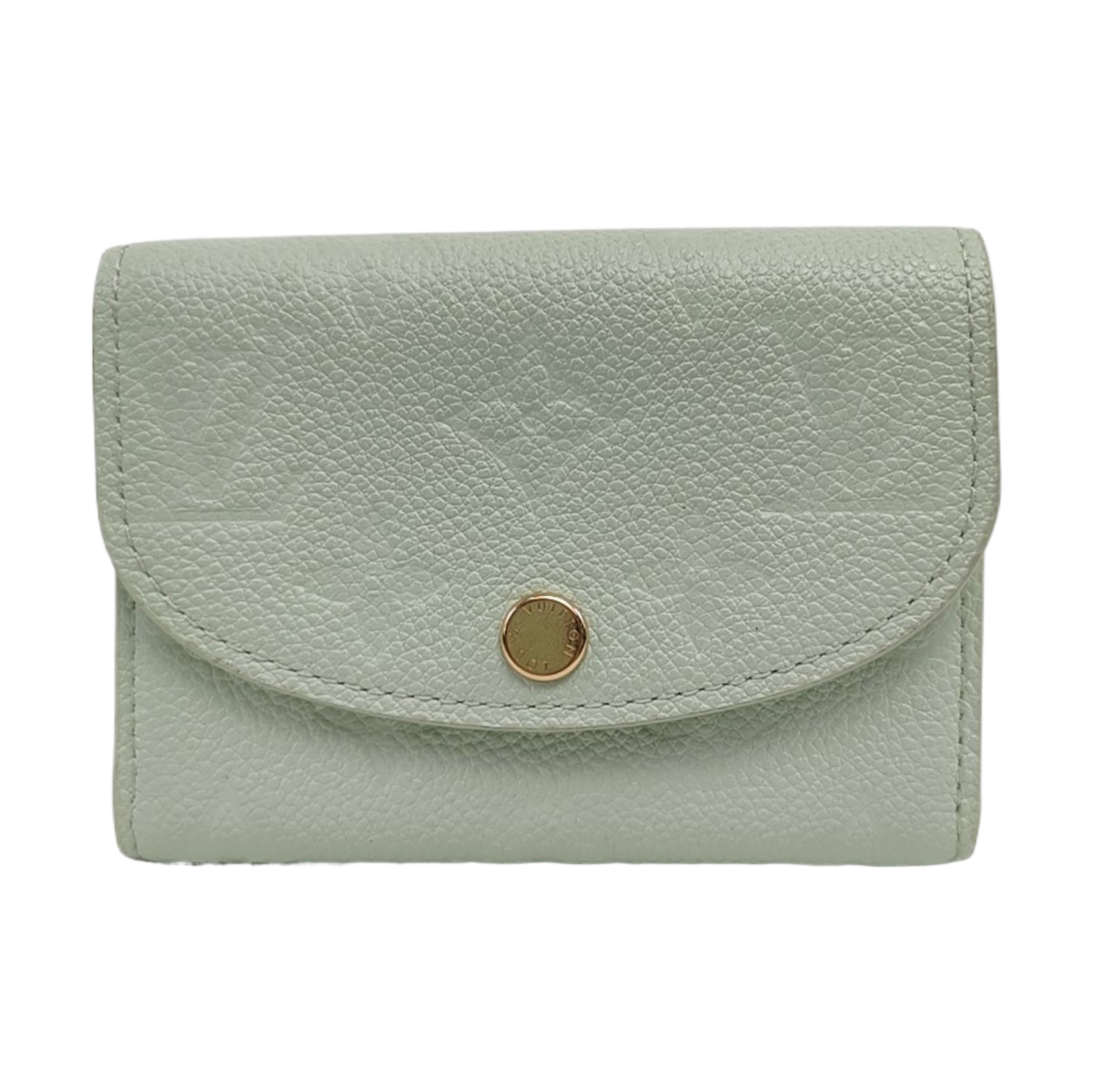 ROSALIE Monogram Calfskin Green Wallet
