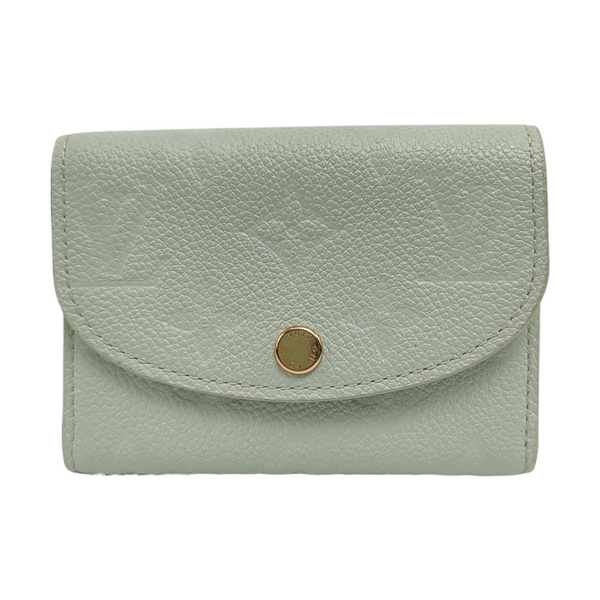 ROSALIE Monogram Calfskin Green Wallet