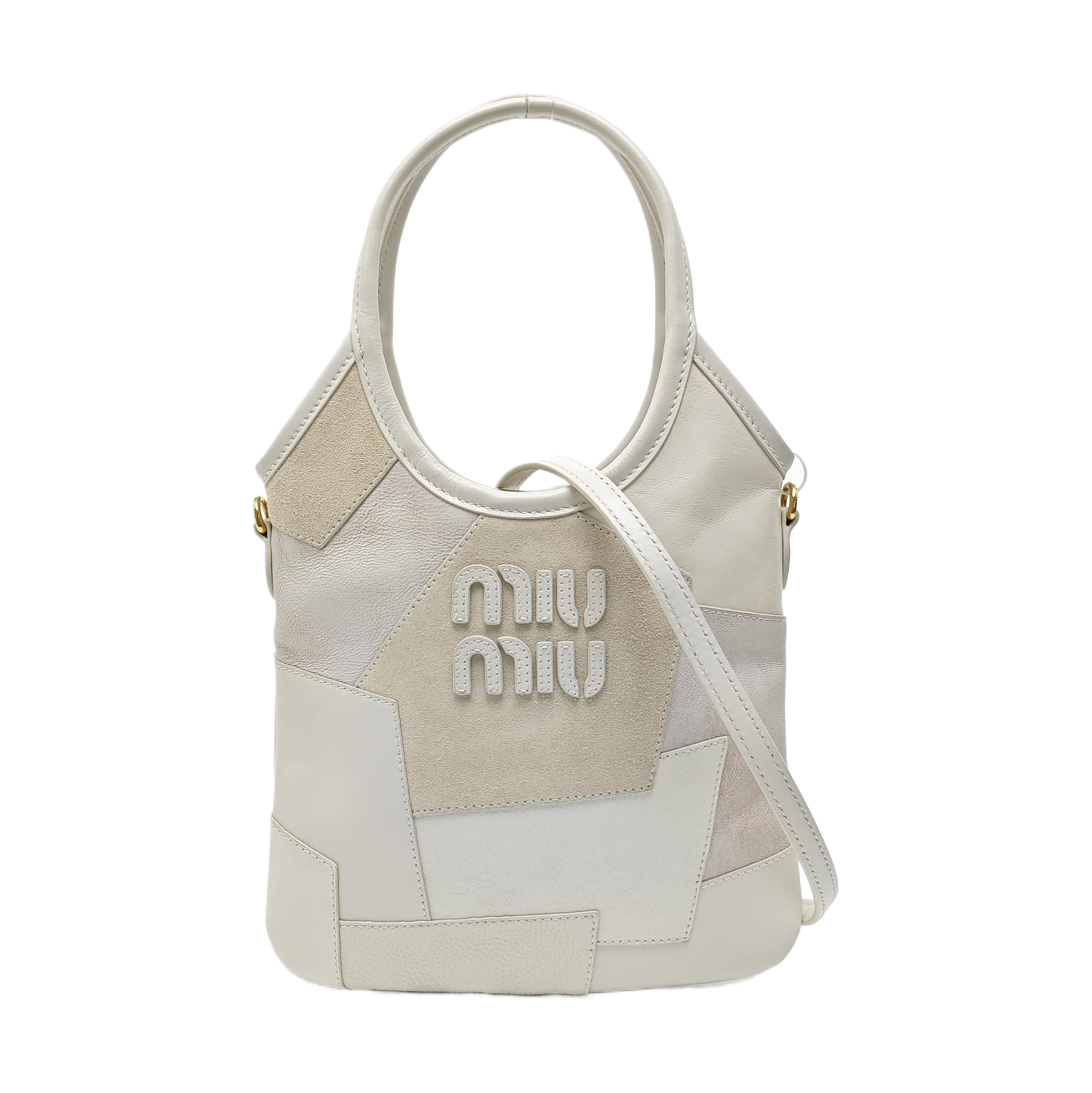 IVY Quilted Suede White