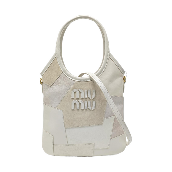 IVY Quilted Suede White