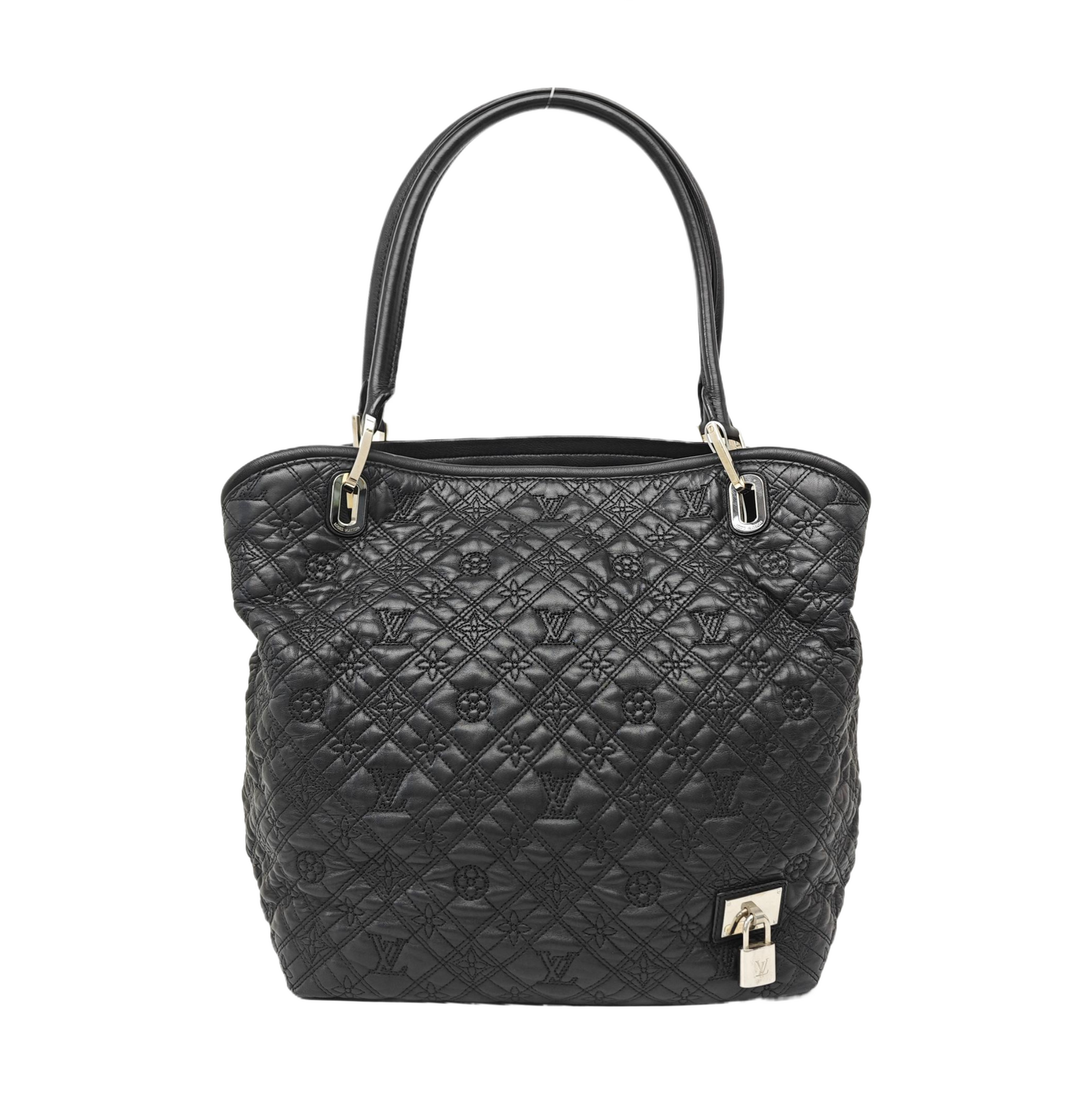 LILIA Monogram Calfskin Black