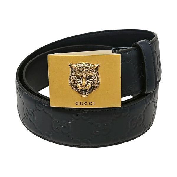 Leather Belt Blue